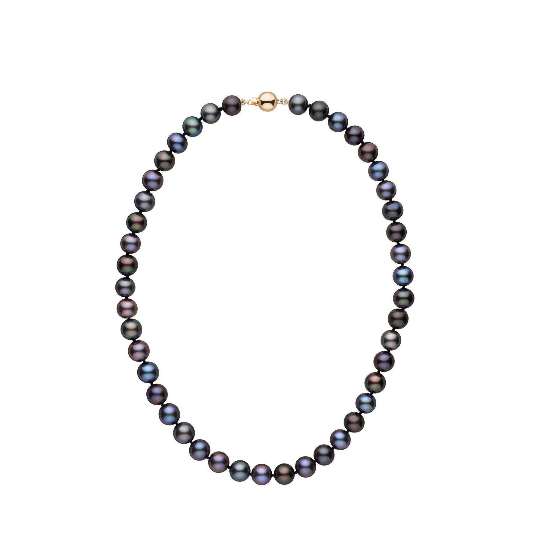 Black South Sea Cultured Pearl and Diamond Pendant - Mikimoto